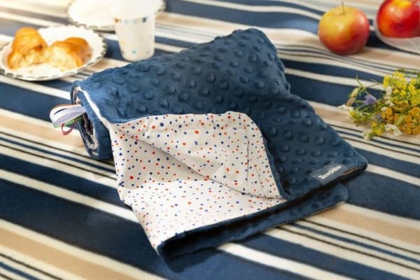 Sensillo MINKY BLANKET 75x100 GRÅ TEPE 4306/4261