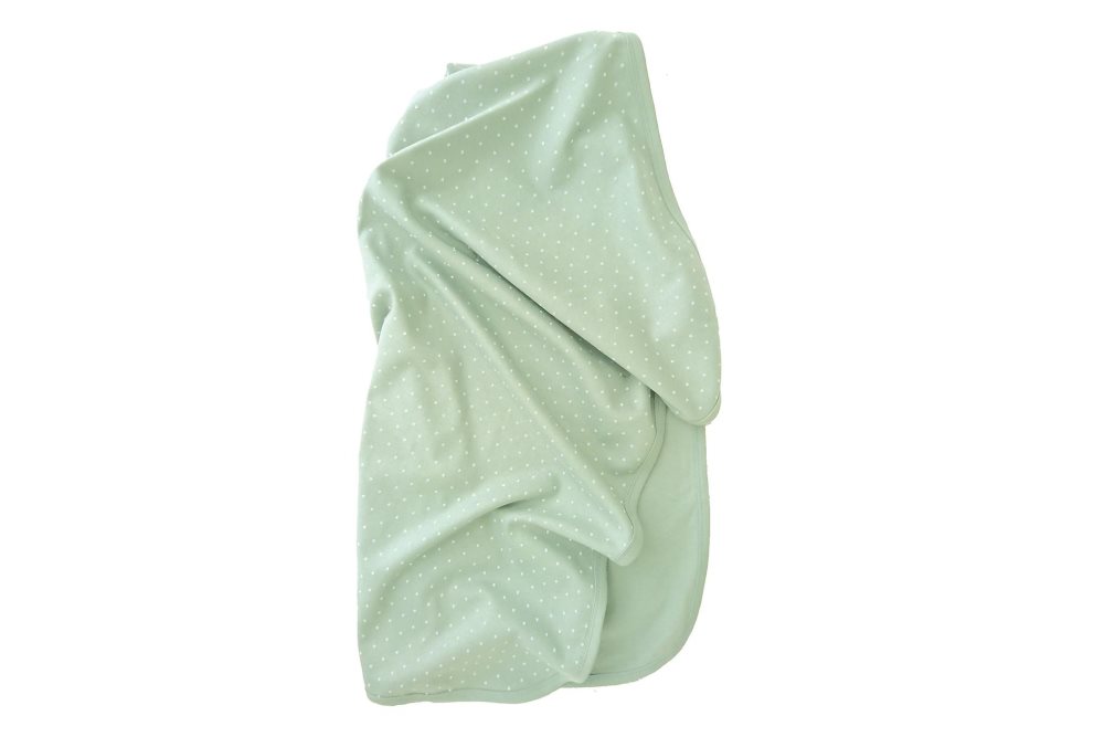Babyfilt soft mint dotty eko