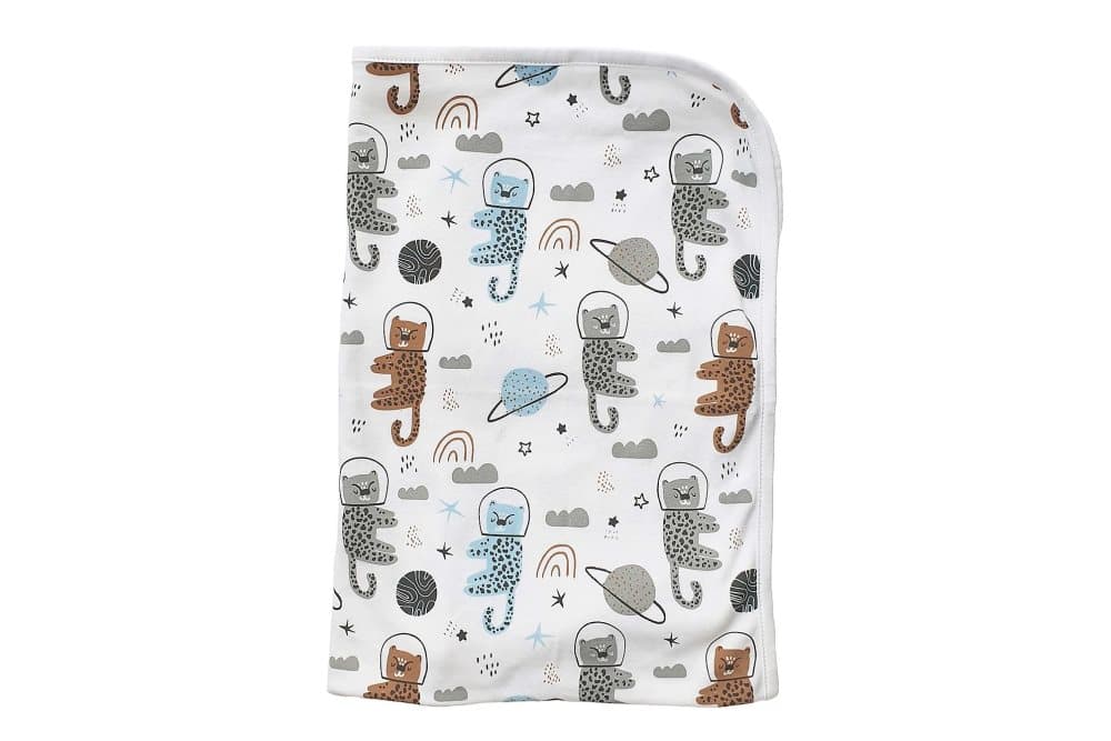 Babyfilt astrocat blue eko