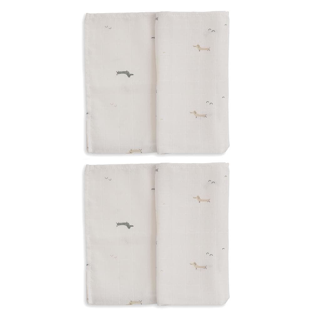 Gloop Muslinfilt Little Dogs 2-pack