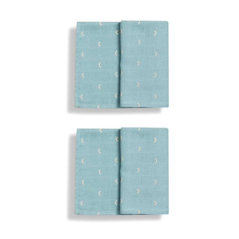 Gloop Muslinfilt Ocean Green 2-pack