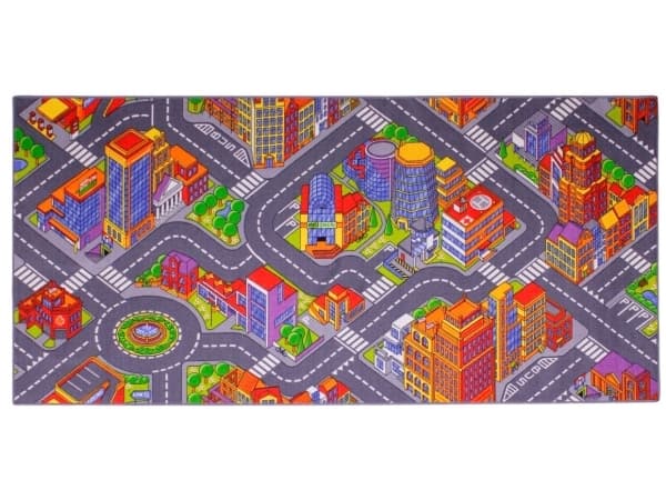 Auton leikkimaton Large City 95 x 200 cm