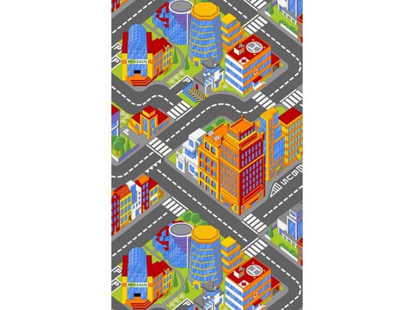 Leikkimatto Big City 100 x 165 cm Car Play Car Play Carpet Big City 100 x 165 cm
