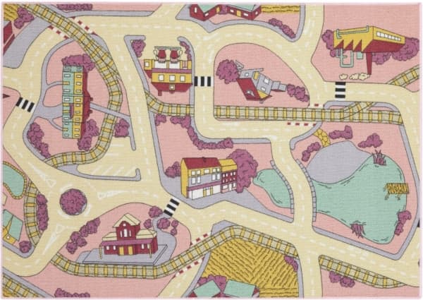 Bil Playtime rosa sand 95 x 133 cm