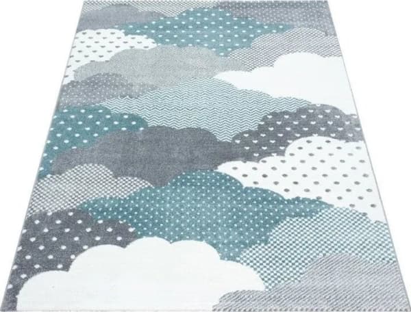 Ayyildyz Barneteppe Bambi Clouds blå 160 cm x 230 cm