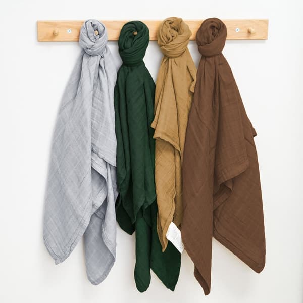 Kapaliina vauva 0-3kk musliinikangas kapala SETTI 4 röyhtäilyliinaa musliiniliinat kangasvaipat puuvilla 120x110 cm