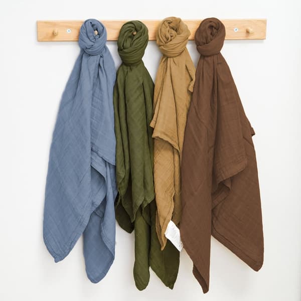 Swaddle trasa baby 0-3 månader muslin trasa swaddle SET 4 burp trasor muslin trasor trasa blöjor bomull 120x110 cm