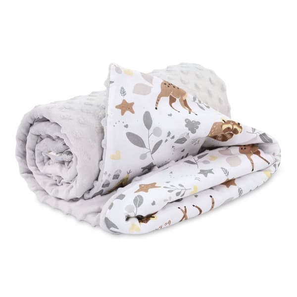 Babyfilt sommarfilt - babybarnfilt gosig filt barnvagnsfilt Reh