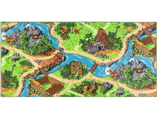 Bilspelmatta ''Dino World'' 95 x 200 cm