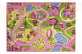 Miniatyrbild 1 av 2: Lekmatta - Rosa tivoli - 95 x 133 cm