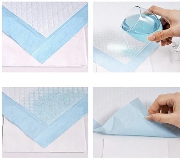 50-Pack - Sanitetsbind / Engangsbind / Sanitetsbind Blå 60x60 cm.