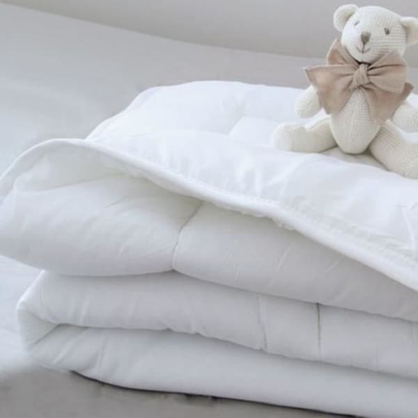 Babydyne - DOMIVA - Hvid - 70 x 120 cm - Barn - Blandet - Ensfarvet