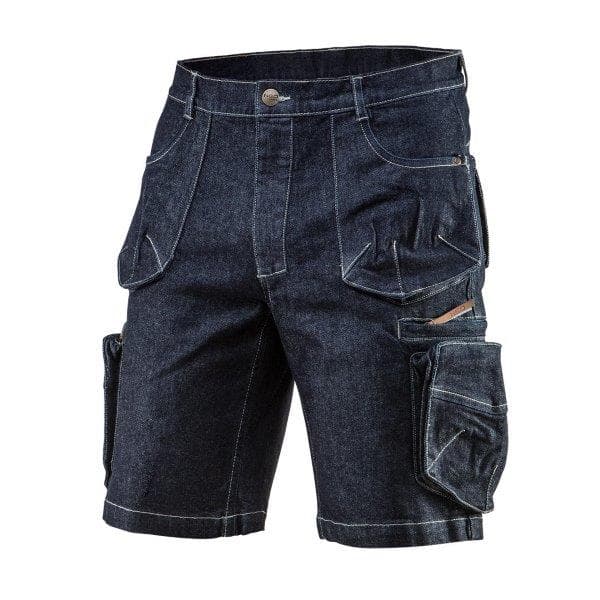 NEO TOOLS DENIM KORTE BUKSER, STØRRELSE L