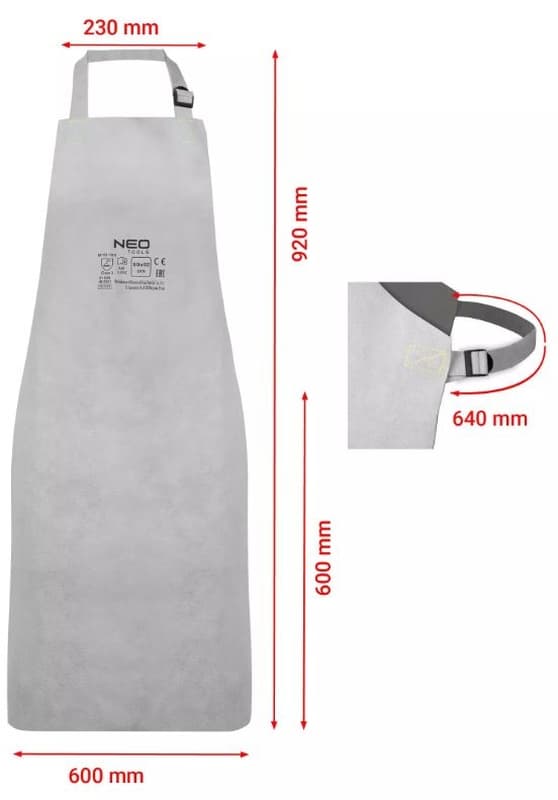 NEO TOOLS LÄDERSVETSFÖRKLÄDE 60 X 90 CM