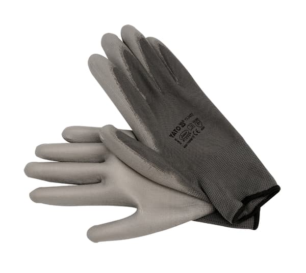 YATO NYLON ARBEJDSHANDSKER GRÅ 10