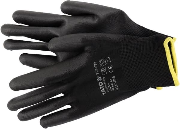 YATO NYLON ARBEJDSHANDSKER SORT STØRRELSE 9