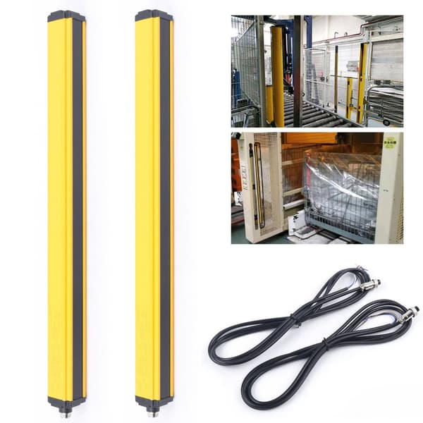 Sikkerhedslys gardin sensor switch, 10 stråle dækning, holdbar aluminiumlegering, multi-område beskyttelse