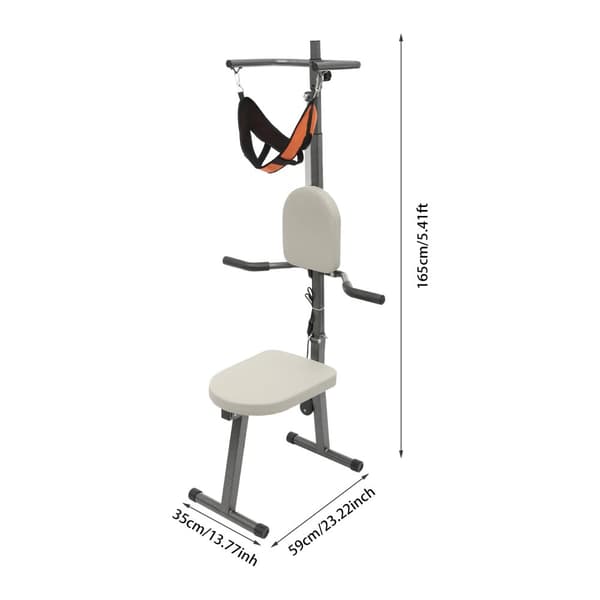 Elektrisk Nakke Trækningsstol, Justerbar Trækningsstyrke, Ergonomisk Design,HVID