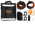 Miniatyrbild 1 av 2: Winch Recovery Kit, 30000 lbs Dragremmar, 44092 lbs D-Ringskarvar, 10T Block,svart