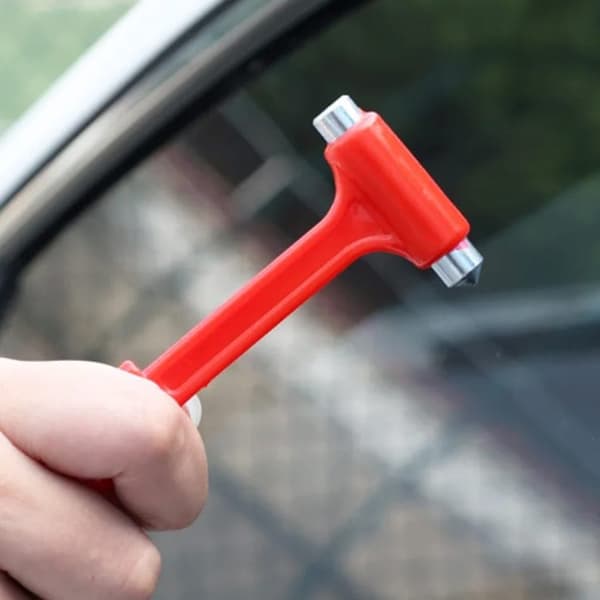 OBOSOE 2-Pack hätävasara autoon – hihnaleikkuri ja ikkunankatkaisija, hätäpelastustyökalu