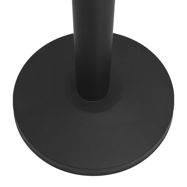 vidaXL afspærringsstolpe med bånd 4 stk. rustfrit stål sort -  Sikkerhedshegn