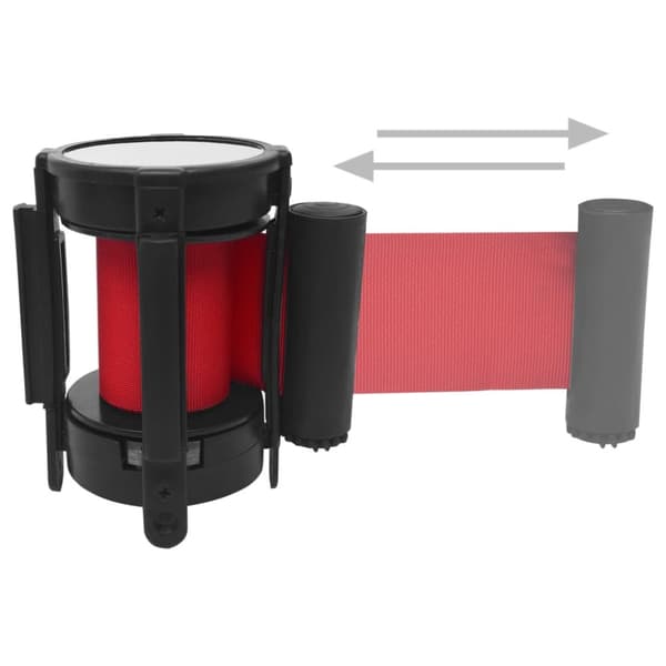 Kulkueste sisään vedettävällä hihnalla 200 cm punainen - Kulkueste - Kulkuesteet - Home & Living