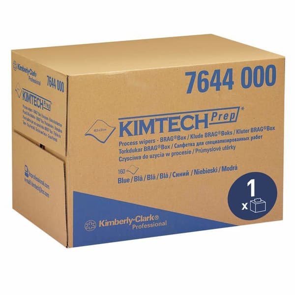 Kimtech industriabsorbent - 7644 - Processtorkare * - 1 dispenserlåda* med 160 blå torkare