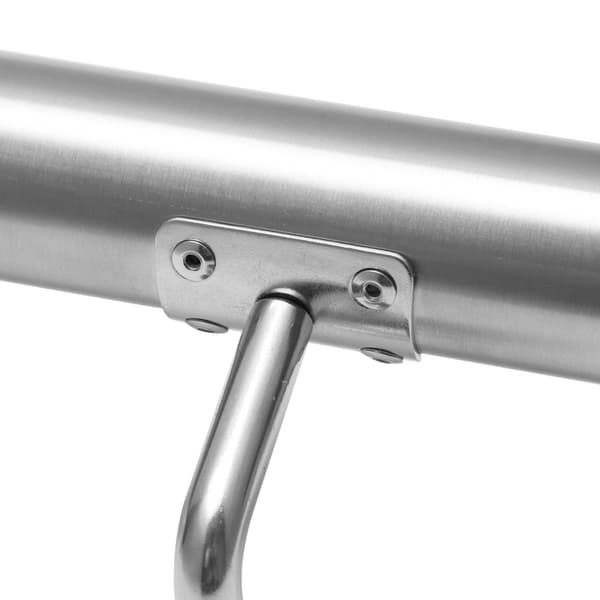 Rampe d'Escalier, Main Courante Escalier 110cm,Borstat rostfritt stål,Silver