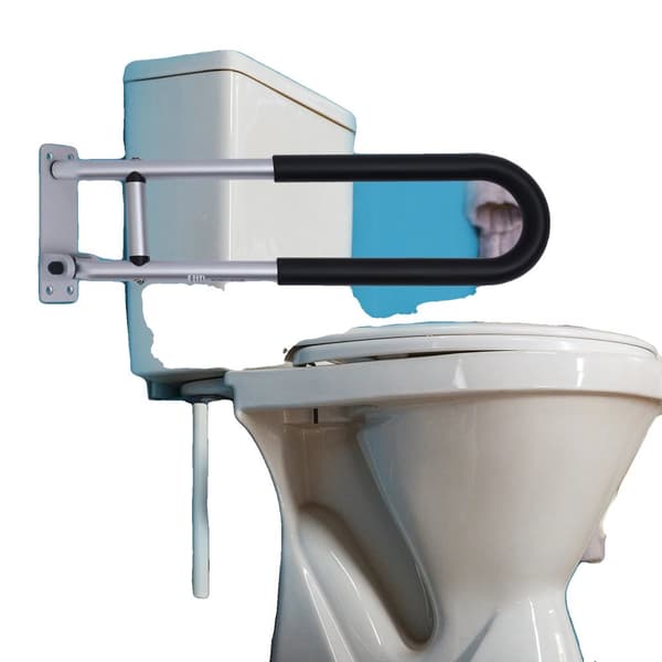 Seinäkiinnitteinen WC-tukikaide, moderni muotoilu, 120 kg kantokyky, helppo asennus