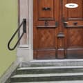 Miniatyrbillede 2 af 4: Trappegelænder, U-formet design, vægmonteret, holdbar jernkonstruktion