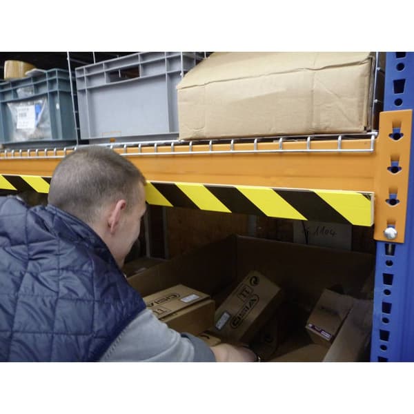 VISO PU5020 NJ Skyddsprofil Svart, Gul (L x B x H) 750 x 60 x 10 mm