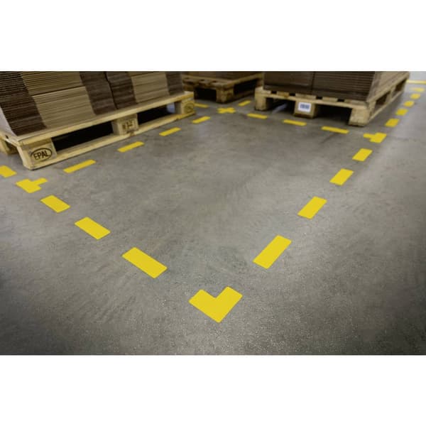 Durable 170004 Pitch-markering form -T- Signal-gul 10 st (L x B x H) 150 x 100 x 0.7 mm