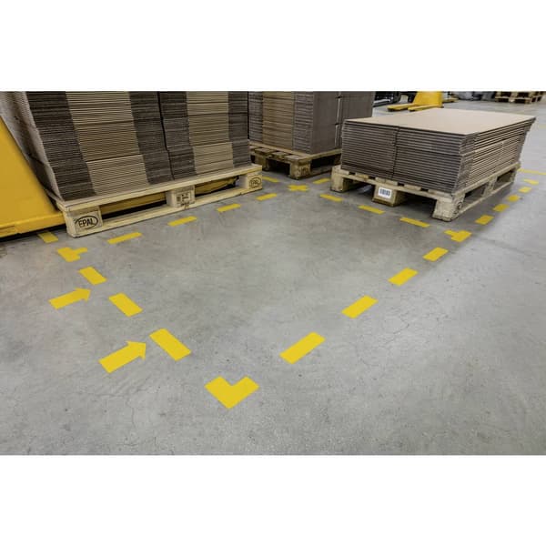 Durable 170004 Pitch-markering form -T- Signal-gul 10 st (L x B x H) 150 x 100 x 0.7 mm
