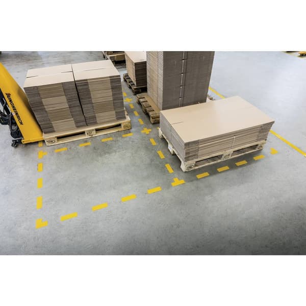 Durable 170204 Pitch-markering form -L- Signal-gul 10 st (L x B x H) 100 x 100 x 0.7 mm