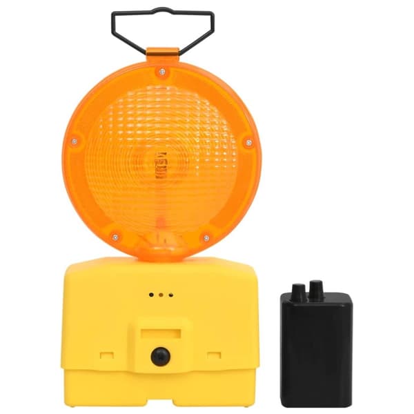 vidaXL arbejdslamper til byggeplads 10 stk. med batterier 18x8x37 cm