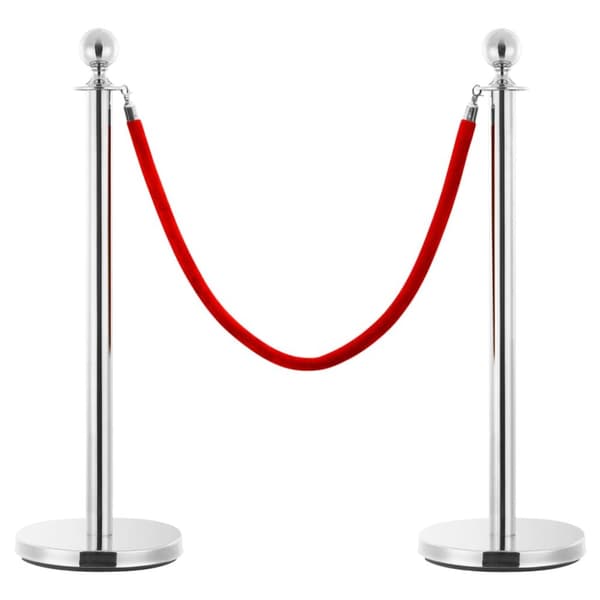 3-osainen VIP-jonotusaita ruostuman teräs hopea - Jonotusaita - Jonotusaidat - Home & Living