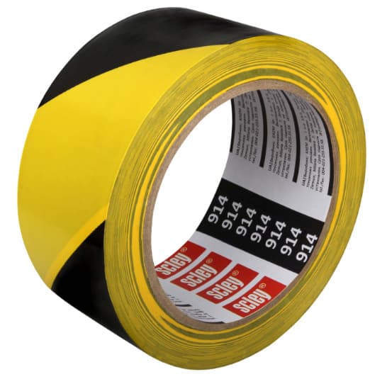 Scley varoitusmerkintäteippi 48mm x 33m sarja 914