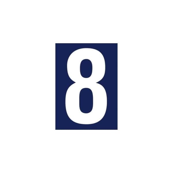 Klistret nummer 8 på kartan