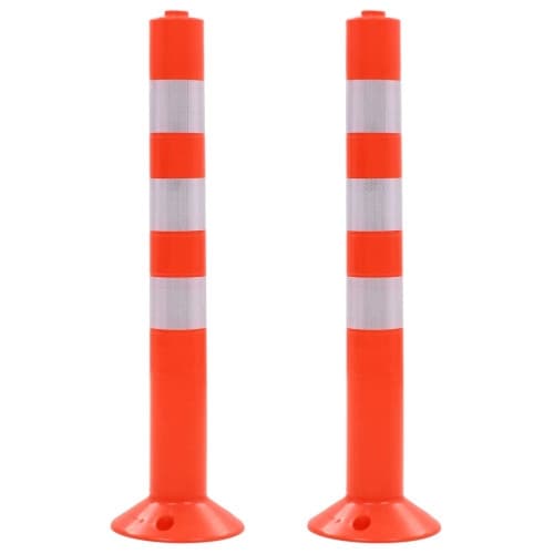Trafikpollare 2 st plast 75 cm