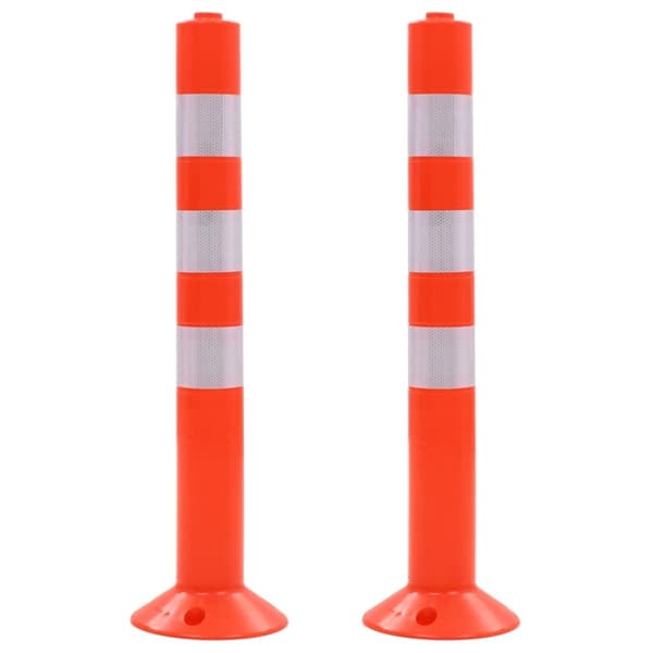 Trafikpollare 2 st plast 75 cm