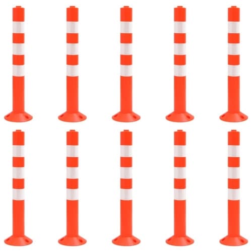 Trafikpollare 10 st 75 cm PE