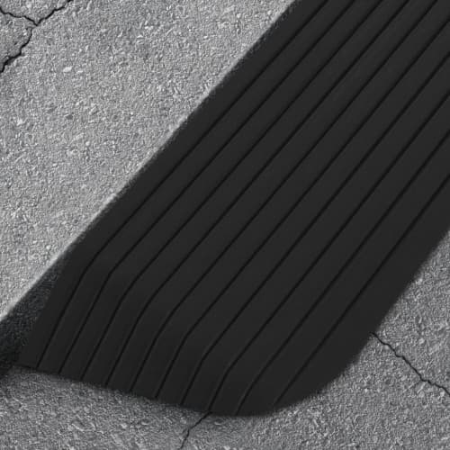Tröskelramp 2 st 110x32x3,8 cm gummi