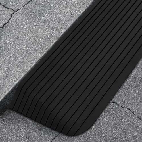 Tröskelramp 110x41x5 cm gummi