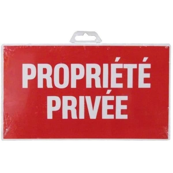 Privat egendomsskylt - 330x200 mm