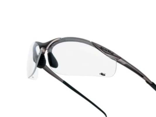 Bolle CONTOUR, Skyddsglasögon, Bygg/renovering, CE, Brun, Transparent, Nylon, Polykarbonat, Termoplastisk elastomer (TPE)