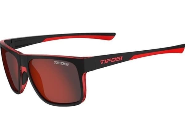 TIFOSI Glasses TIFOSI SWICK satin black/crimson (1 glass Smoke Red 15.4% light transmission) (NEW)
