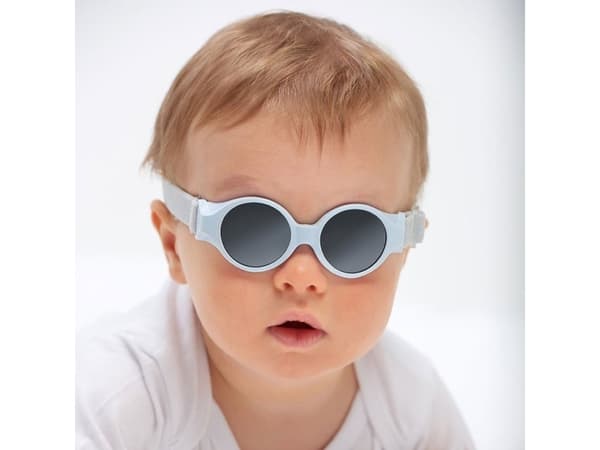 Beaba Baby solglasögon med elastiskt band 0-9 månader Pearl blue