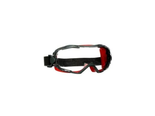 3M GG6001SGAF-RED Beskyttelsesbriller med fuldt udsyn Anti-beslagsbeskyttelse, Med antirids-beskyttelse Rød DIN EN 166, DIN EN 170