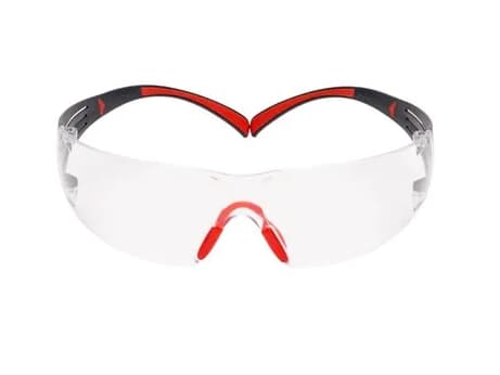 3M 7100148026, Skyddsglasögon, Grå, Röd, Transparent, Polykarbonat, Polykarbonat, Låda