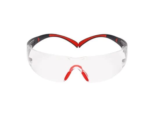3M 7100148026, Skyddsglasögon, Grå, Röd, Transparent, Polykarbonat, Polykarbonat, Låda